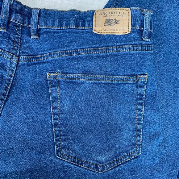 Architect Jean Company Mens Size 36 Blue Relaxed Fit Denim Jeans - Picture 4 of 11